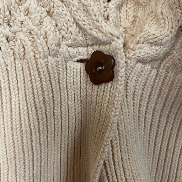 Free People Olive You Butterfly Knit Natural Cardigan Sweater Size XS - Picture 7 of 10